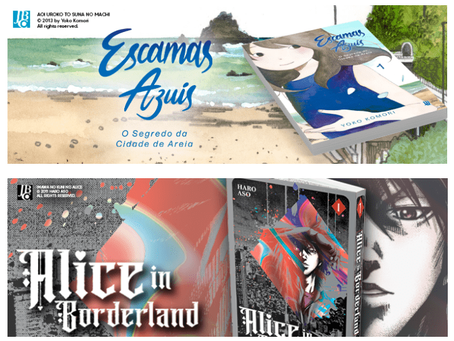 Lançamentos da JBC, Alice in Borderland e Escamas Azuis