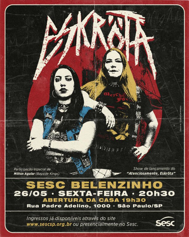 Eskröta confirma show de lançamento do novo álbum no SESC Belenzinho