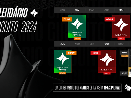 NFA e Pichau renovam parceria e anunciam o calendário do circuito de 2024