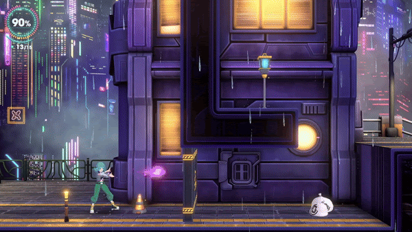 Atari e WayForward mostram ação de correr e atirar, mecânica furtiva e minijogos.