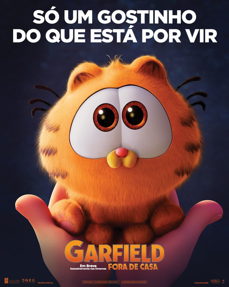 Fofura! ‘Garfield: Fora de Casa’ ganha novo pôster