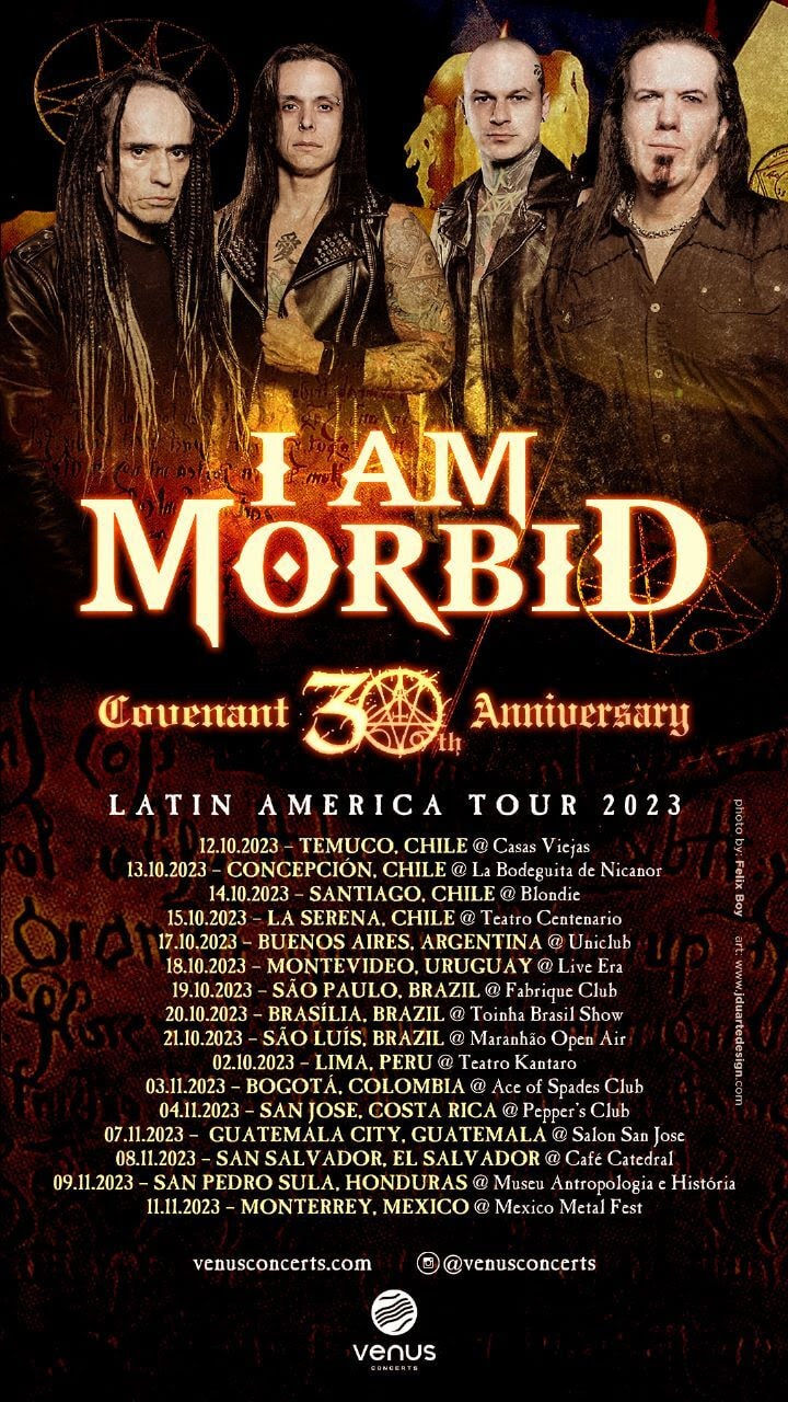 I Am Morbid volta ao Brasil em outubro para tocar Covenant na íntegra