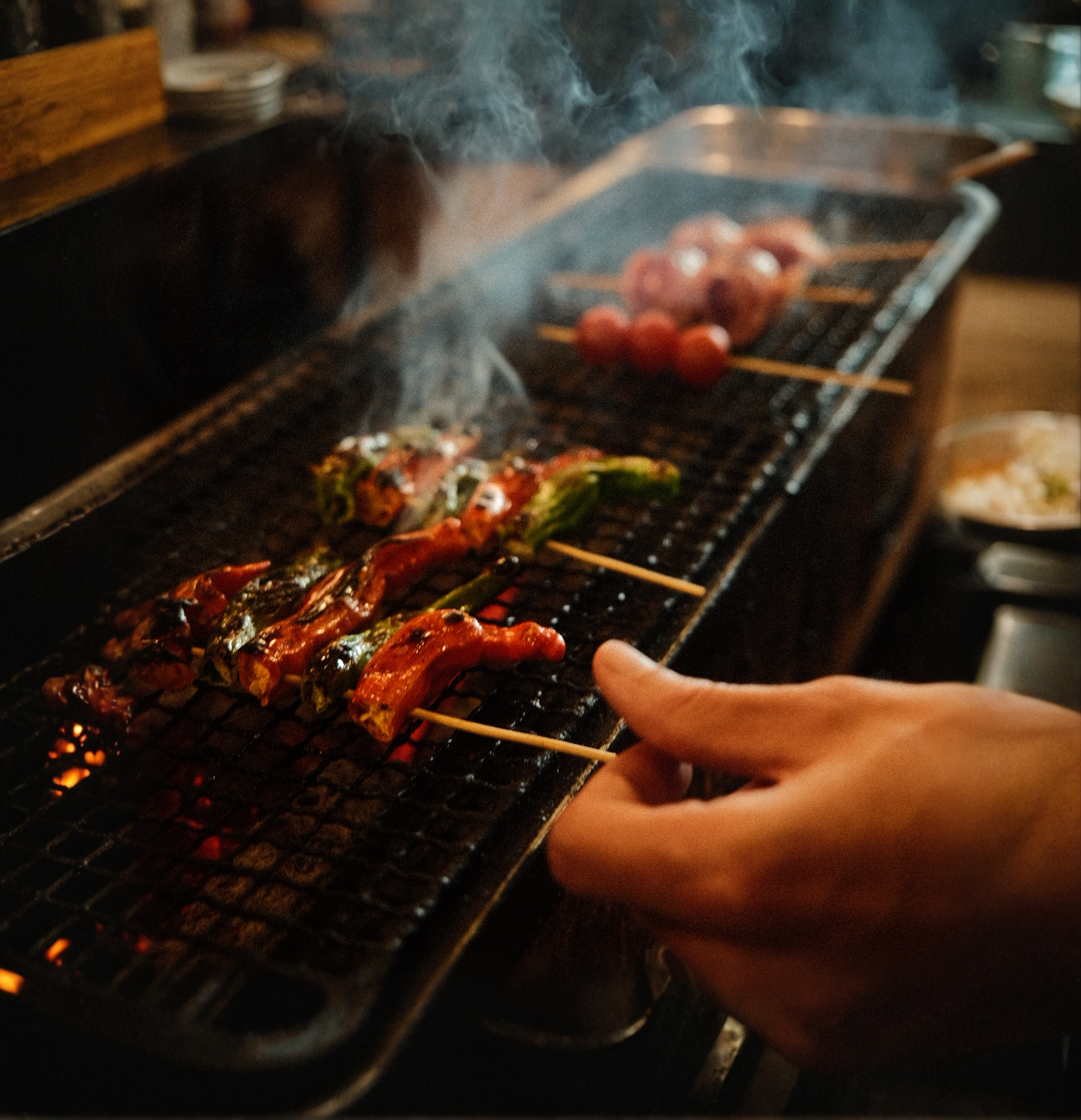 Arranged Food and Objects