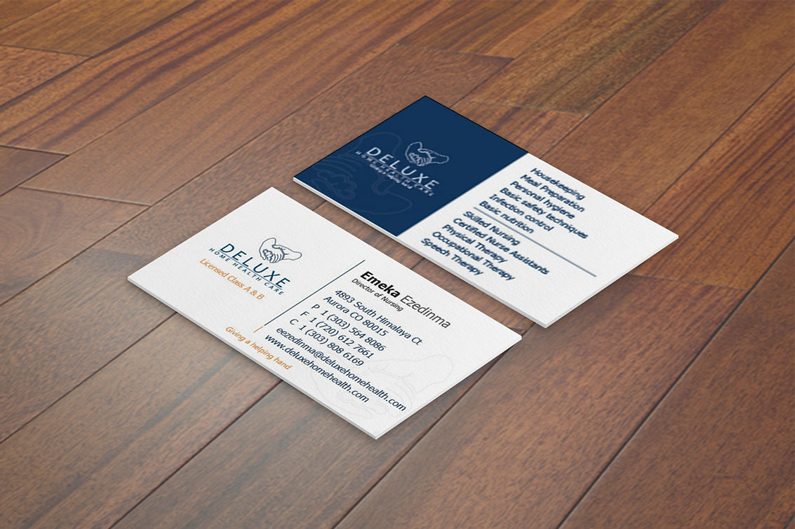 Business card design sample