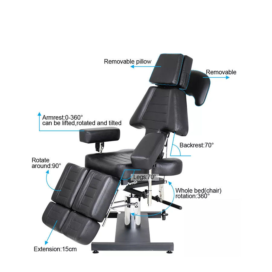 Hydraulic Tattoo Bed