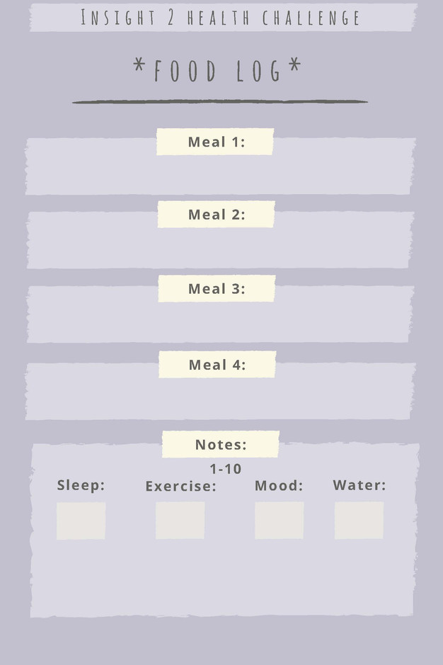 daily food journal daily food log