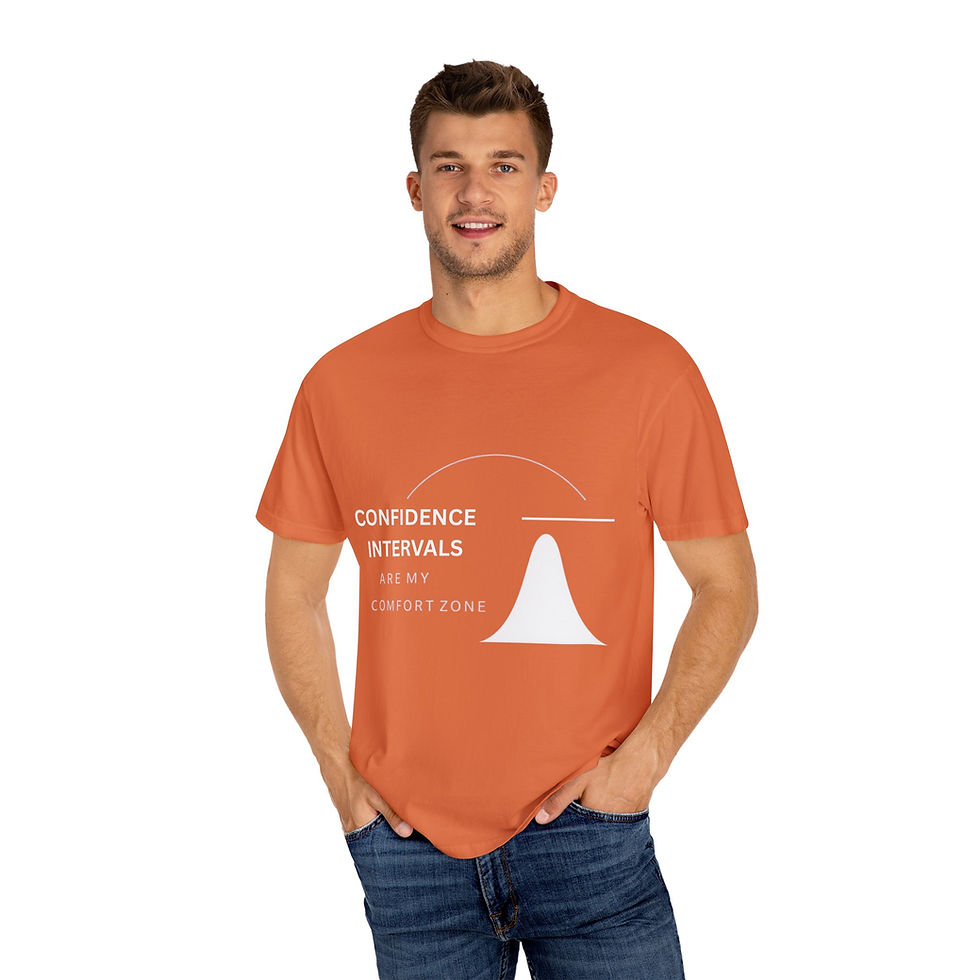 Thumbnail: Confidence Intervals are my comfort zone T-shirt 