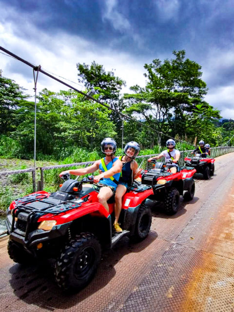 Manuel Antonio ATV Off Road Waterfalls + Canopy Zip Line Biological Park, Costa Rica