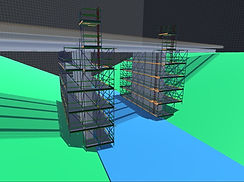 3D VR Bridge Column Scaffold