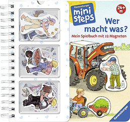 ministeps: Wer macht was? (Spielbuch mit Magneten)