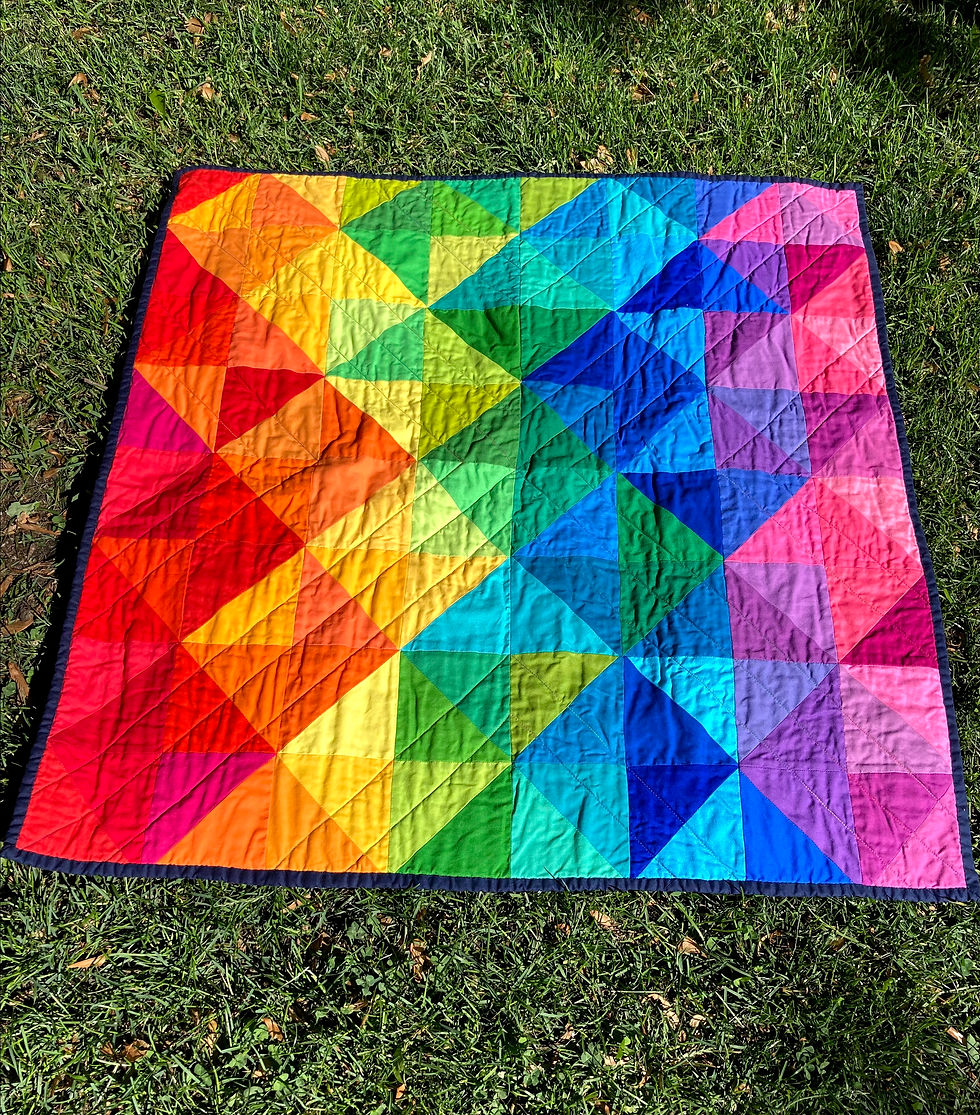Thumbnail: Rainbow Mini Quilt