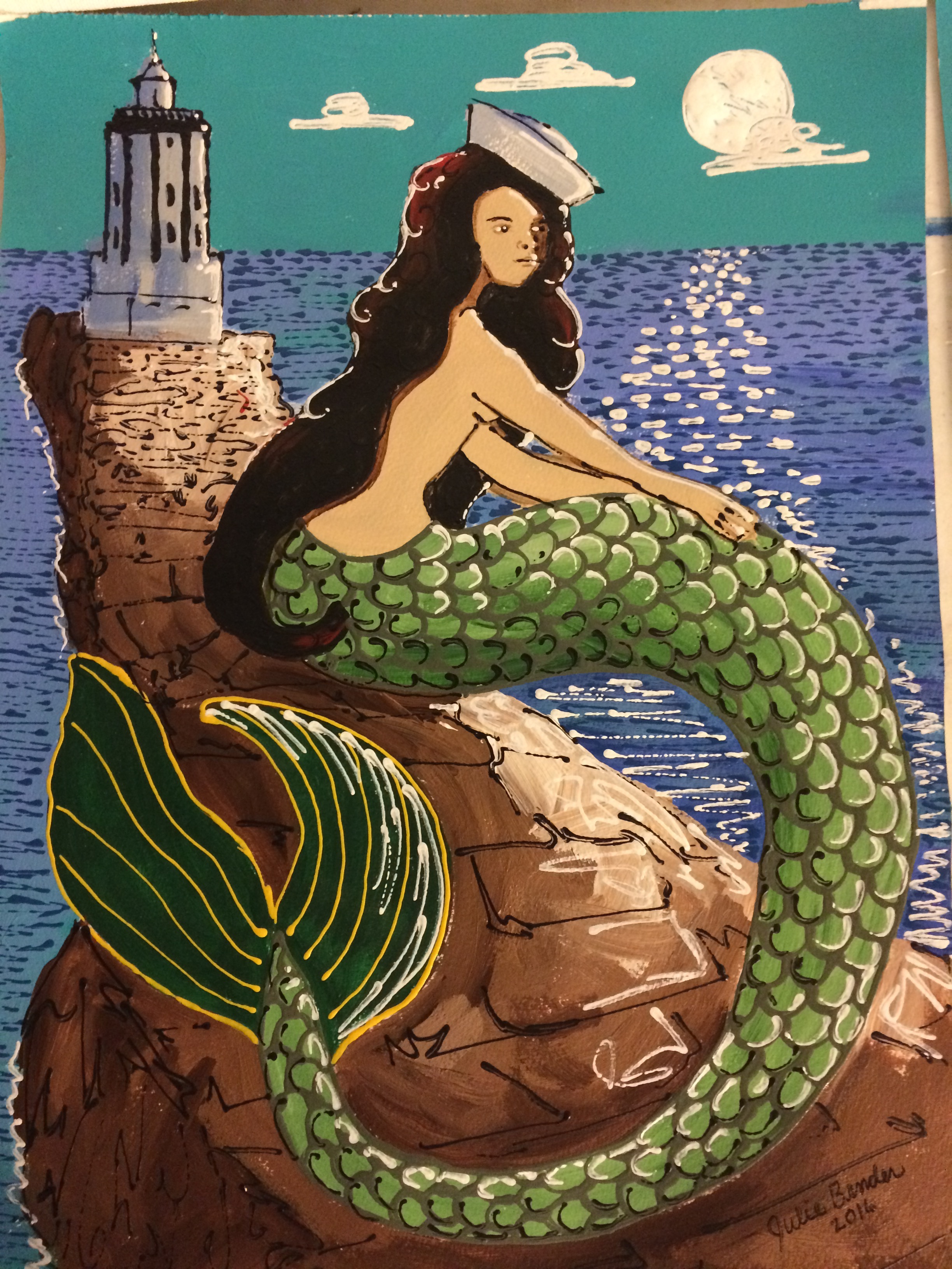 Brunette Mermaid_A