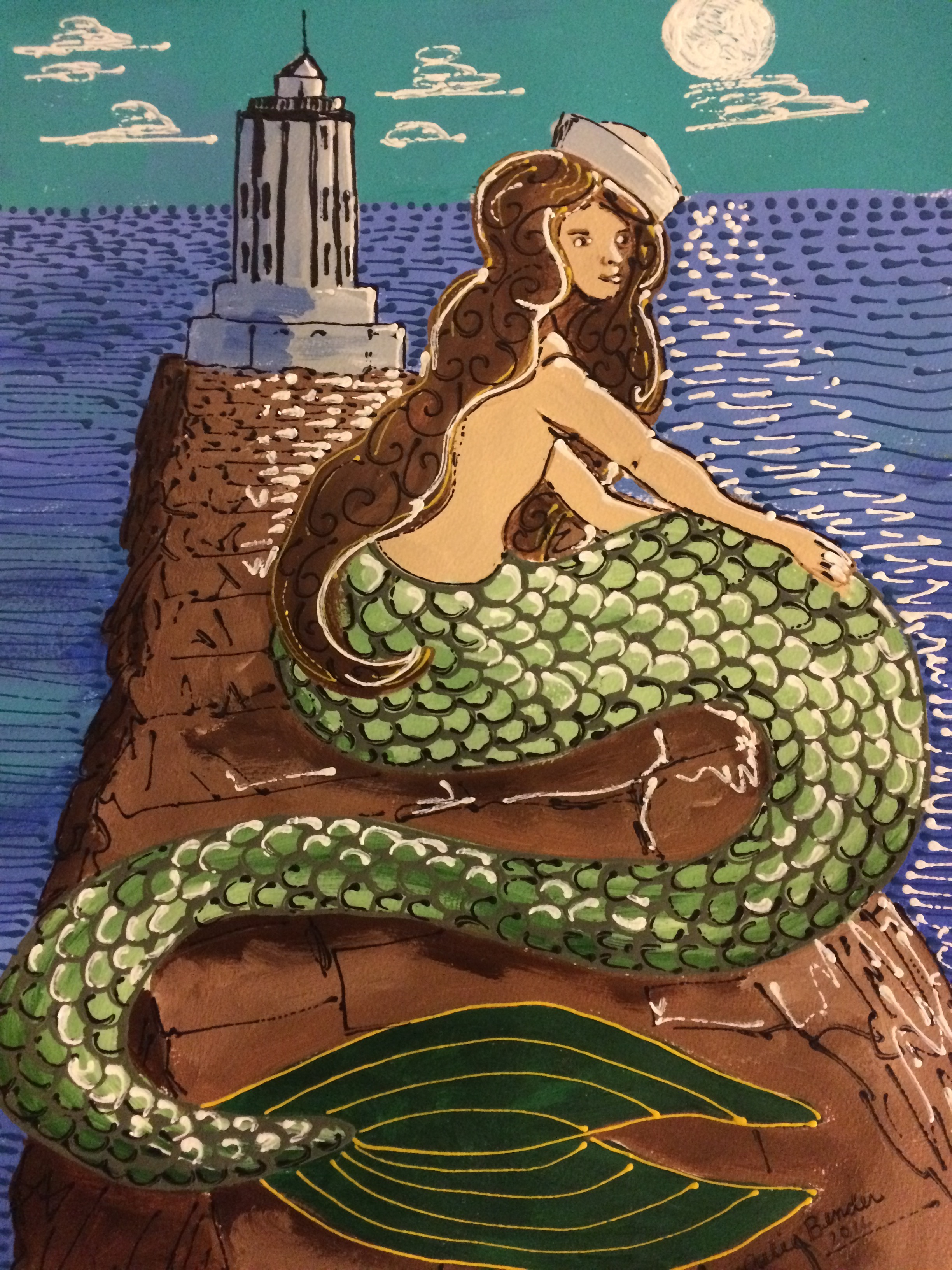 Brunette Mermaid