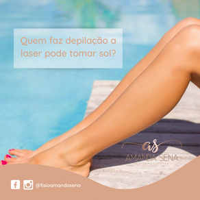 Quem faz depilação a laser pode tomar sol?