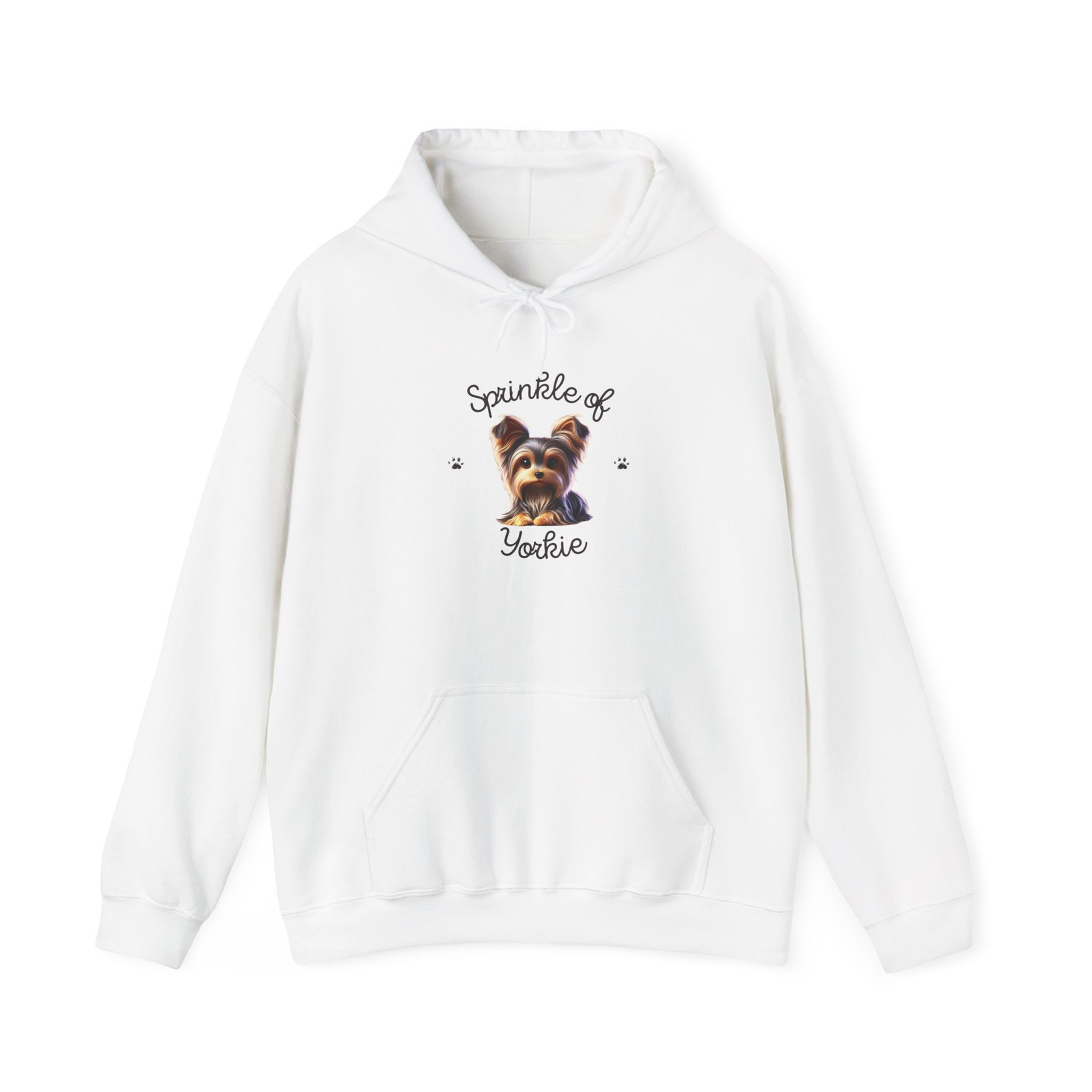Unisex Heavy Blend™ Hooded Sweatshirt Sprinkle Of Yorkie 1 - Medium - White