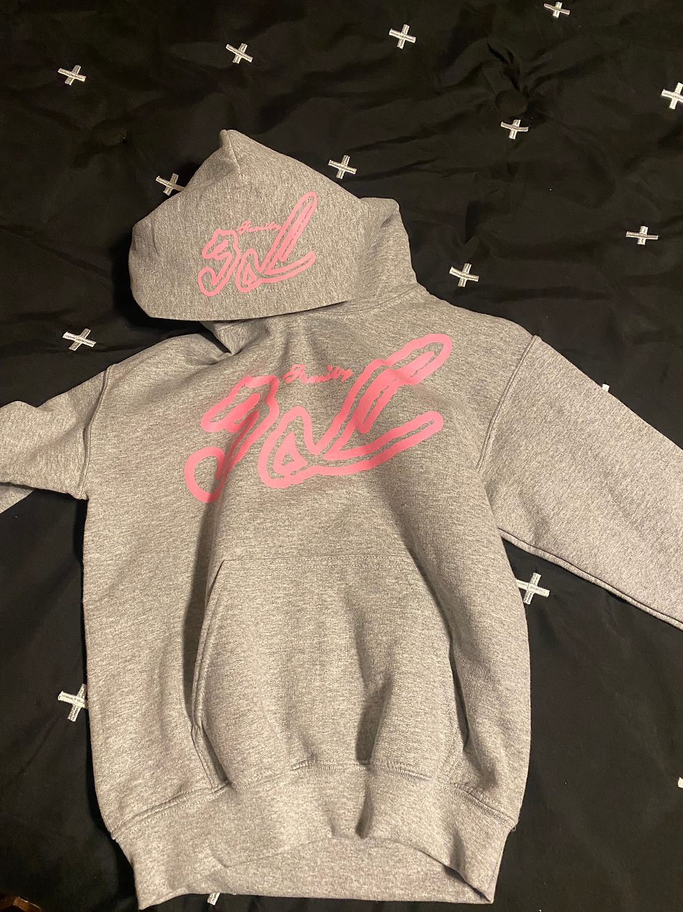 Thumbnail: Youth - pink hoodie (Glow in dark)