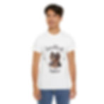 Thumbnail: Unisex Heavy Cotton Tee Sprinkle Of Yorkie 4 - Large - White