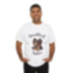 Thumbnail: Unisex Heavy Cotton Tee Sprinkle Of Yorkie 4 - Large - White