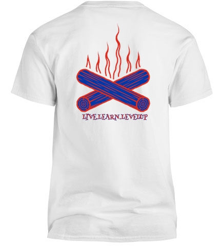 Thumbnail: Flames 3L white t-shirt 