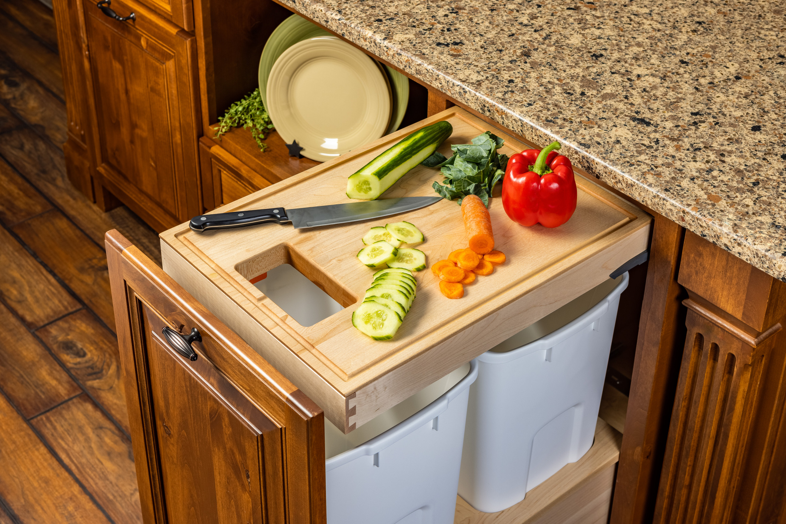 Here's What That Pull-Out Board In Your Kitchen Is Really For