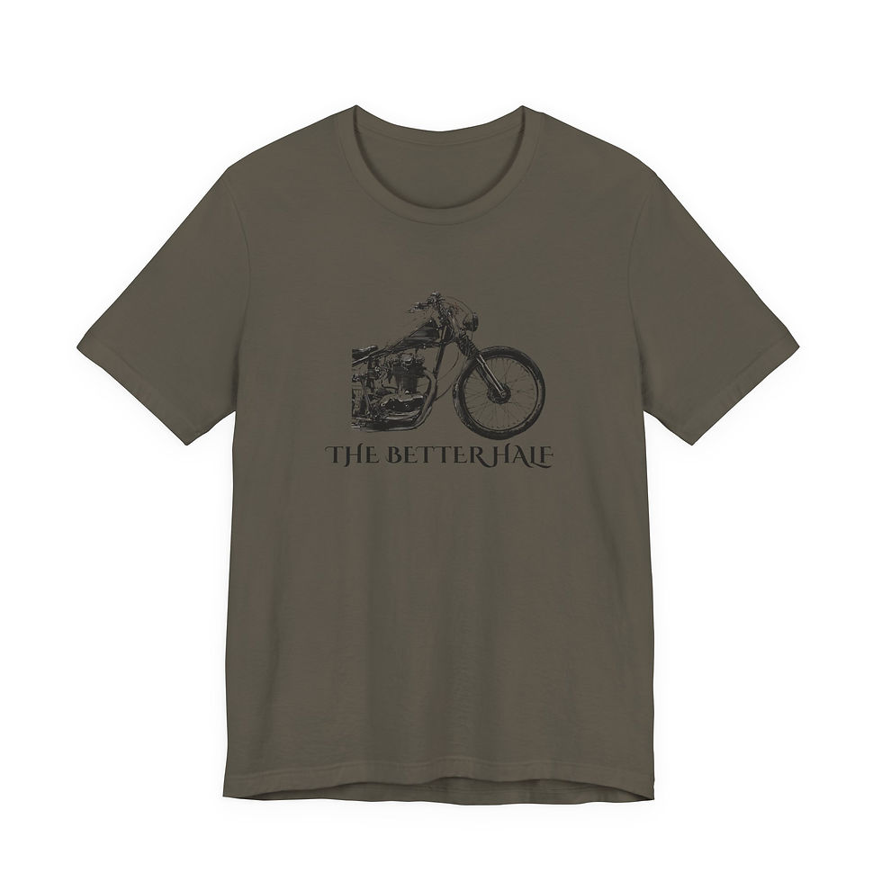 Thumbnail: Men's Motorcycle T-shirt-My Better Half Biker Tee For Him