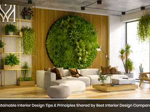 Sustainable Interior Design Tips & Principles Shared by Best Interior Design Companies