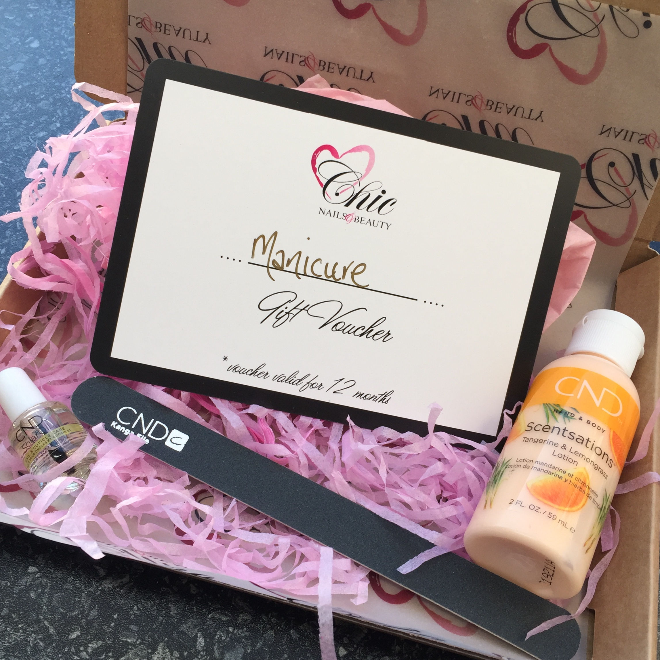 Manicure Gift Voucher Box Trio