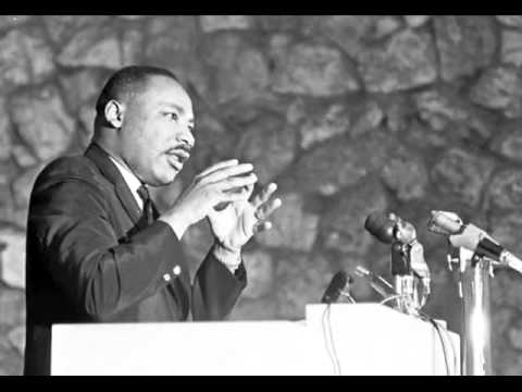 MLK Jr. on stage. Courtesy of Presbyterian Heritage Center
