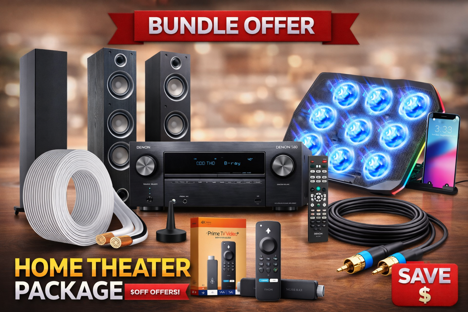 5.1 HOME THEATER PACKAGE