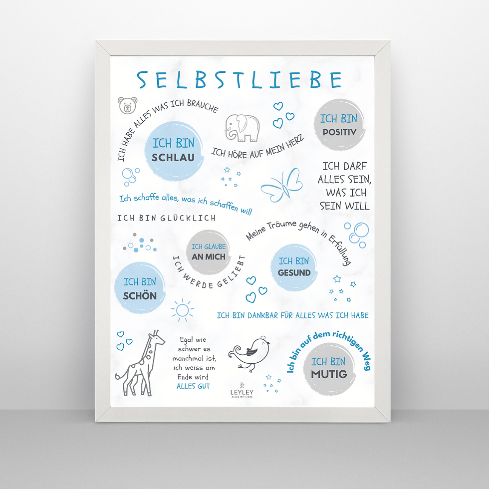 Miniaturbild: Selbstliebe Poster Tiere 40x50