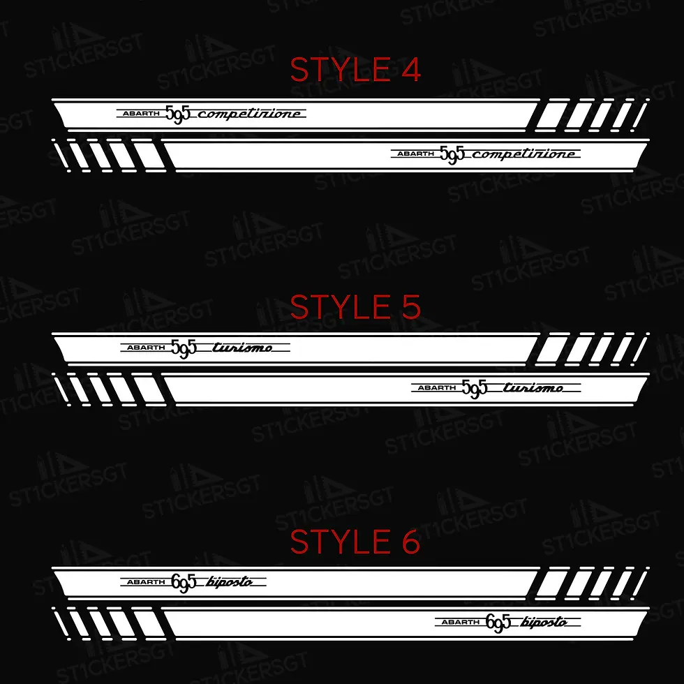 Thumbnail: 500 ABARTH - LATERAL STRIPES