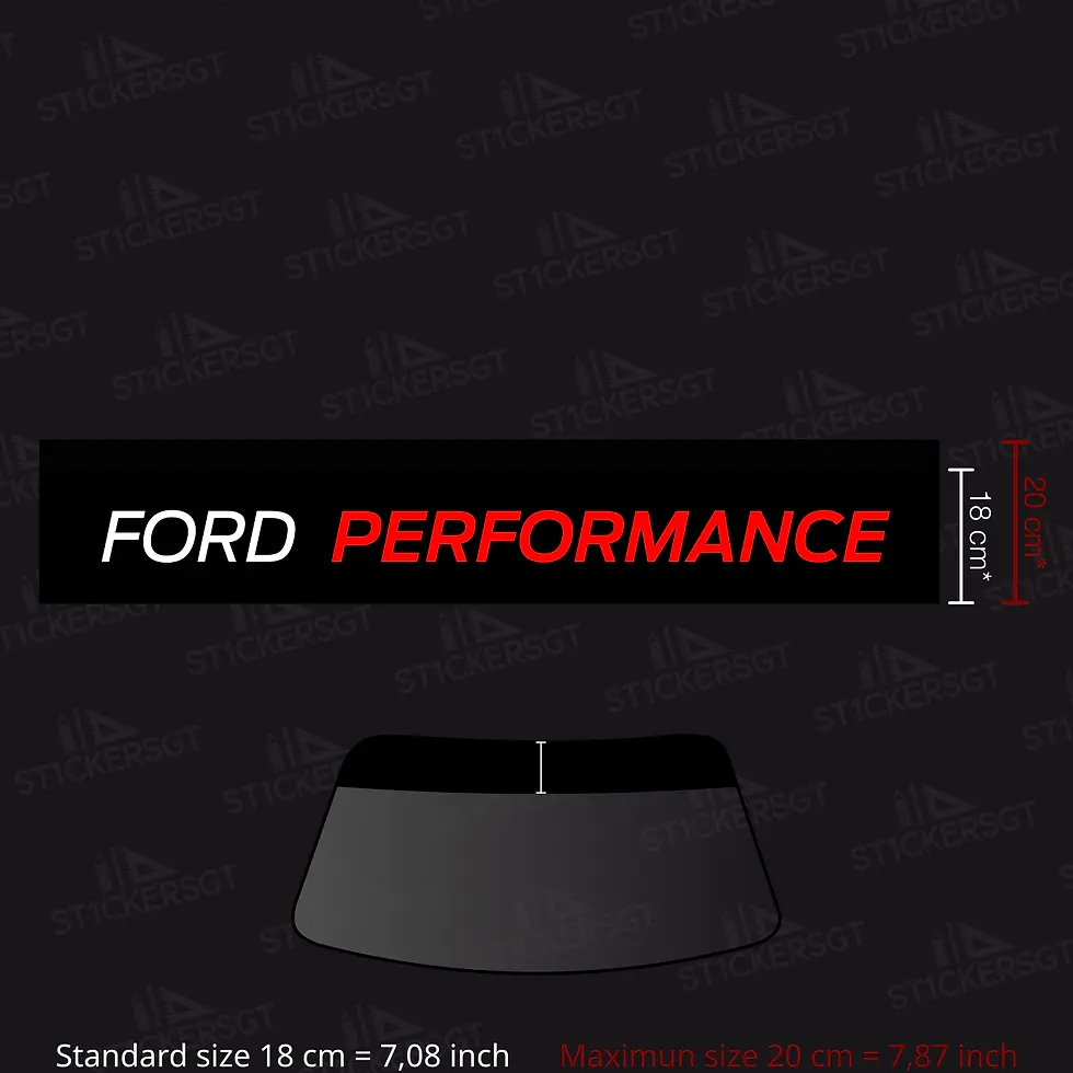 FASCIA PARASOLE "FORD PERFORMANCE" - FORD FOCUS MK2