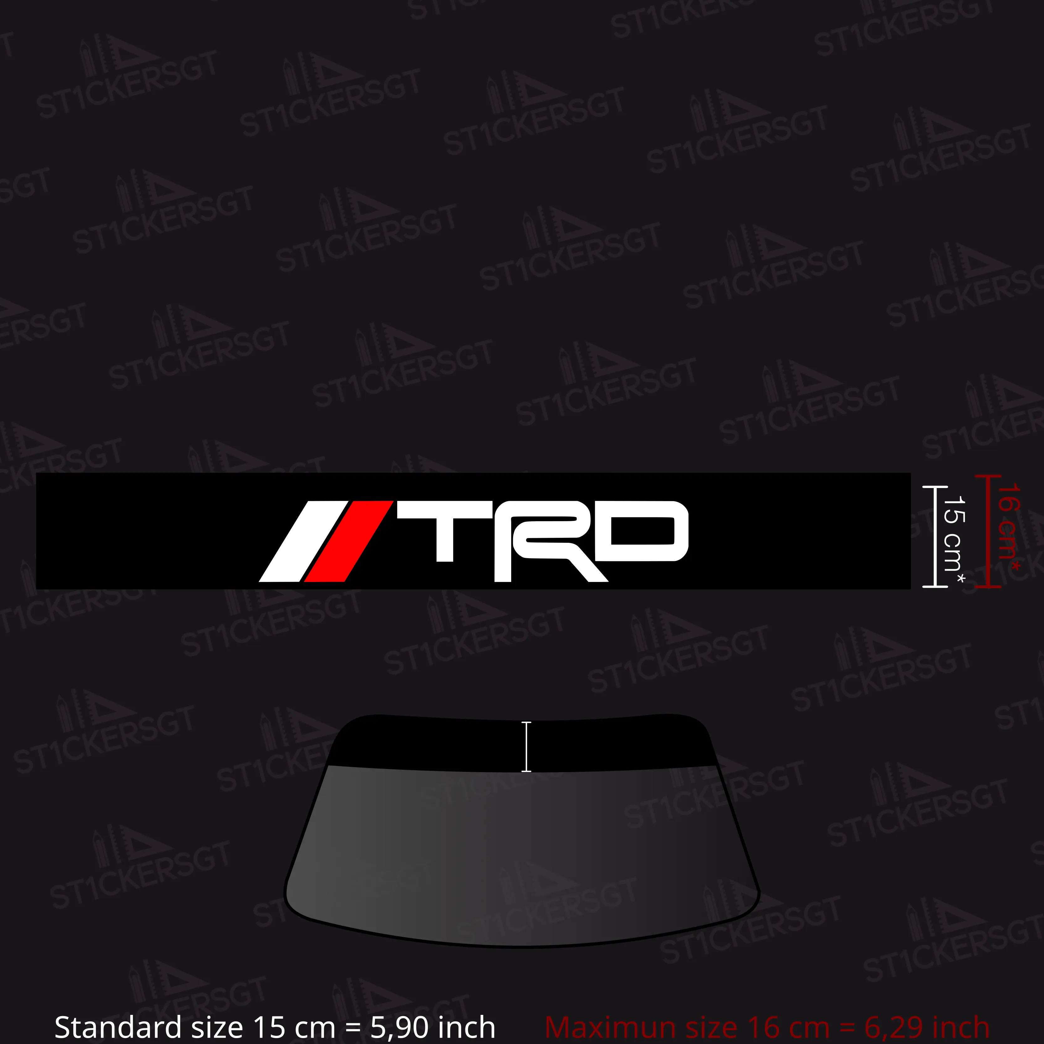 SUNSTRIP "TRD" BICOLOR - GT86