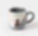 Winter "animals in sunny spot" Kutani coffee mugs