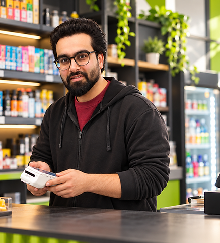 Confident Shopkeeper at the Counter.png