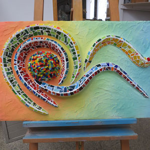Kunstwerkstatt 21 - "Mosaik ist Kunst - Hier und Jetzt - Kunst wirkt"