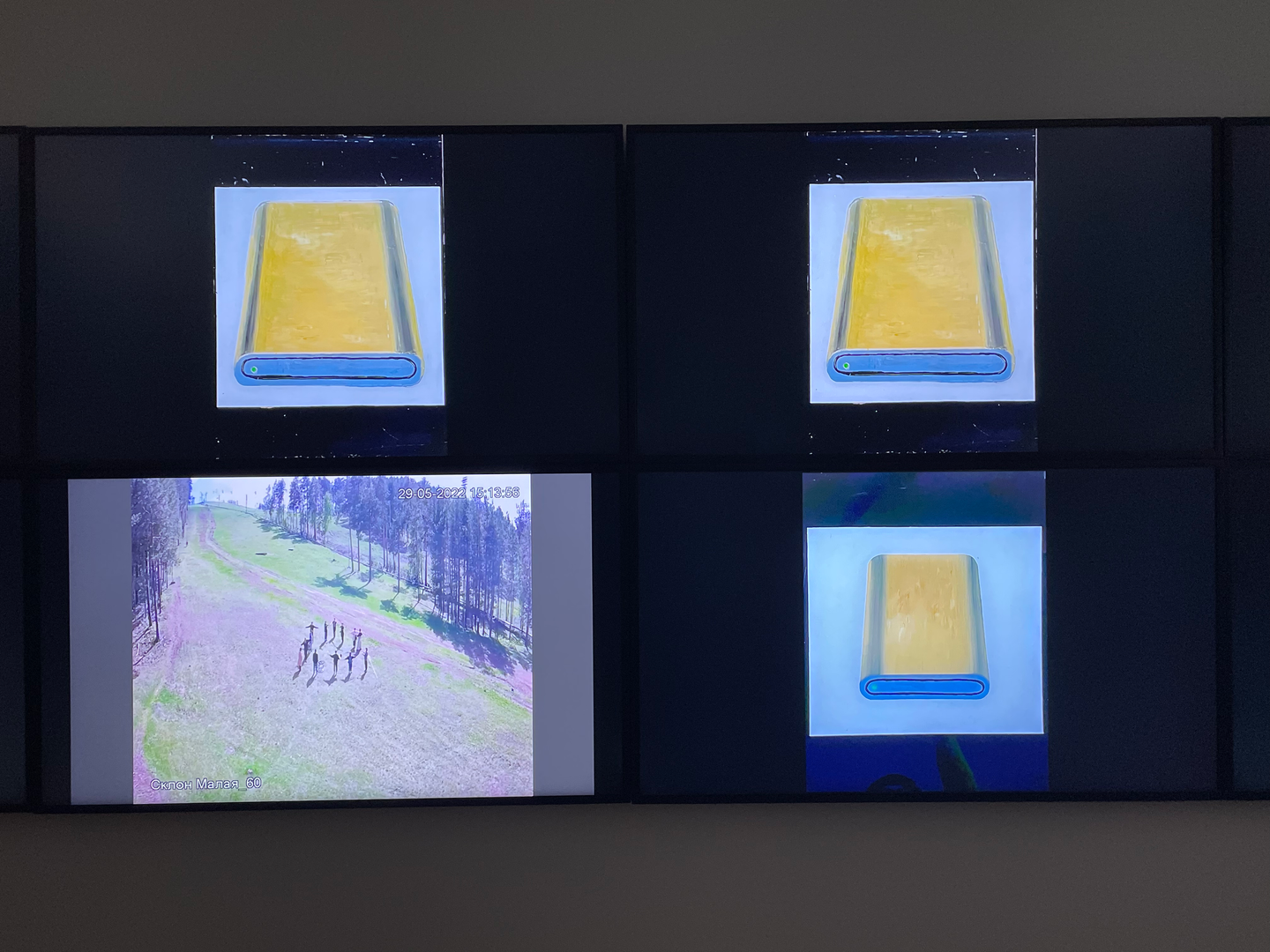 CickinDunt art, videoart, hard drives, Surveillance cameras, installation, video-installation, Cherepanova Anna, Cherepanov Vitalii, contemporary art, ZHdK, Zurich University of Art, Museum fur Geschtaltung Zurich, Toni Areal