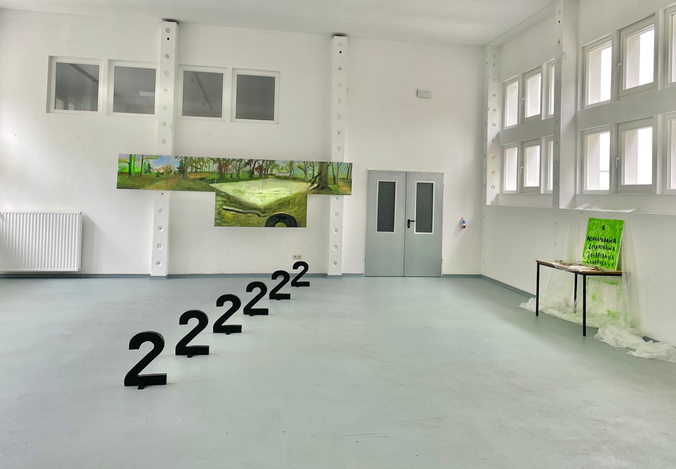 CickinDunt Exhibition Germany. Cherepanov Vitaly Artist. Cherepanova Anna Artist. CickinDunt artgroup. Iteration project Schloss wiepersdorf, Jagerschare art residence, Contemporary art painting.