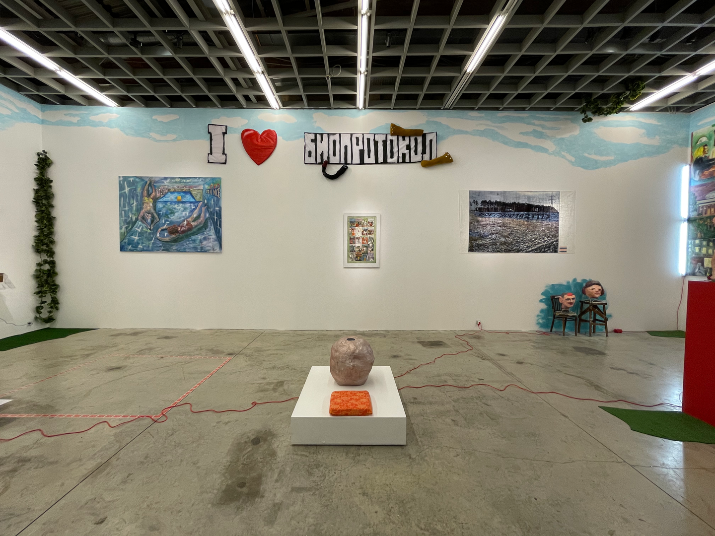 Contemporary Art Exhibition, Ana Cherepanova, Vitaly Cherepanov, Contemporary Art, Installation, Fountain, Sculpture, Painting, Motivational Painting, Cherepanov Sets, CCTV Movie, Kiss, CickinDunt, Artgroup CickinDunt.