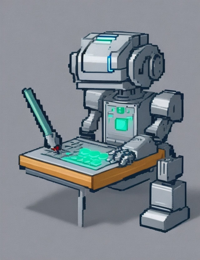 robot writing with stylus