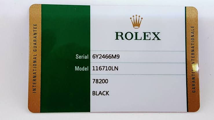 Miniatura: Tarjeta Rolex 