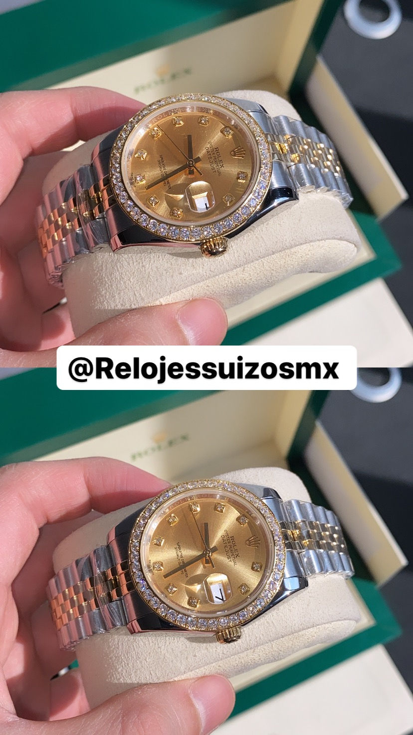 Miniatura: Rolex Datejust 36mm Steel & 18k Gold  - Diamond Set 