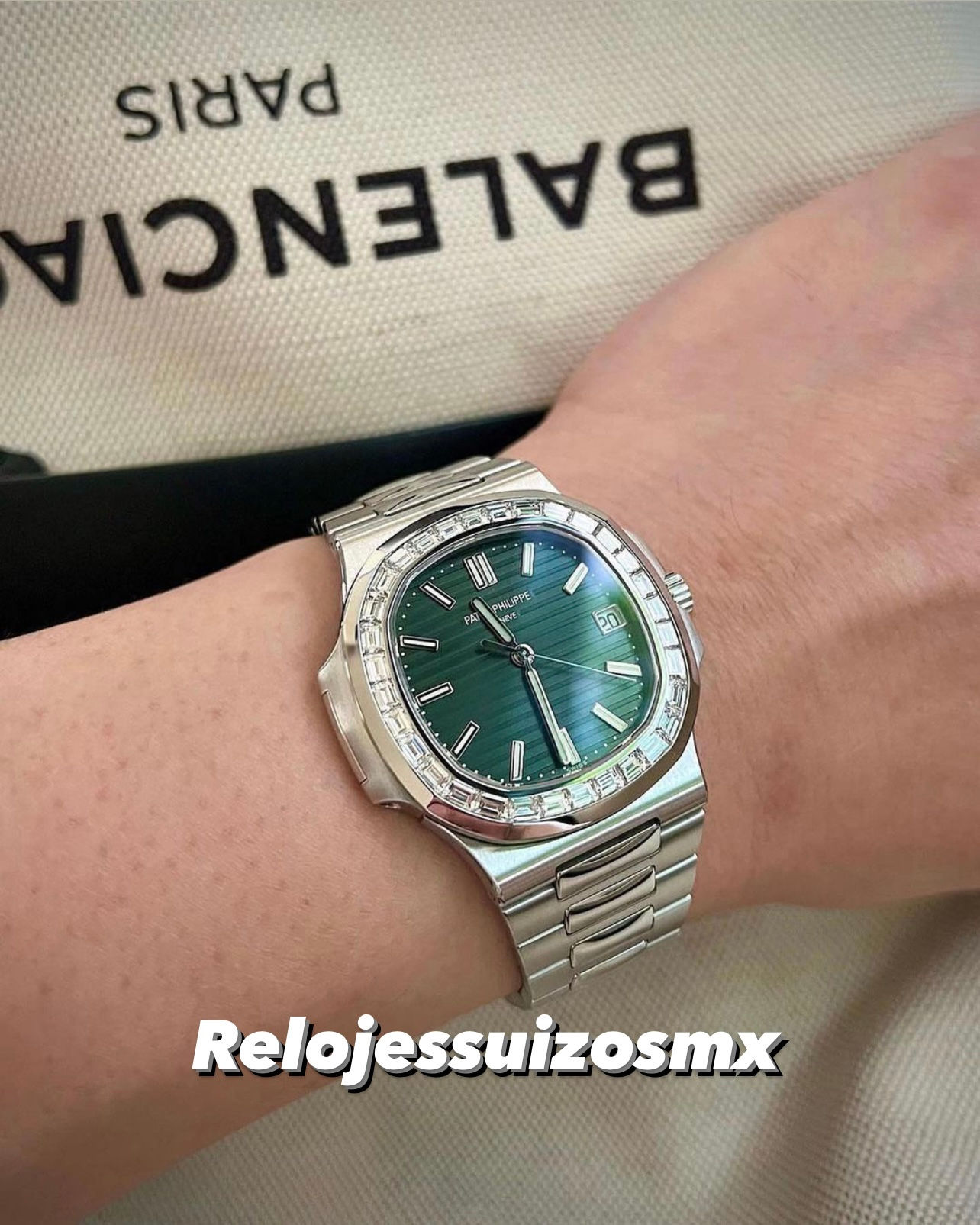 Patek Philippe Nautilus 40mm Diamond Factory Bezel