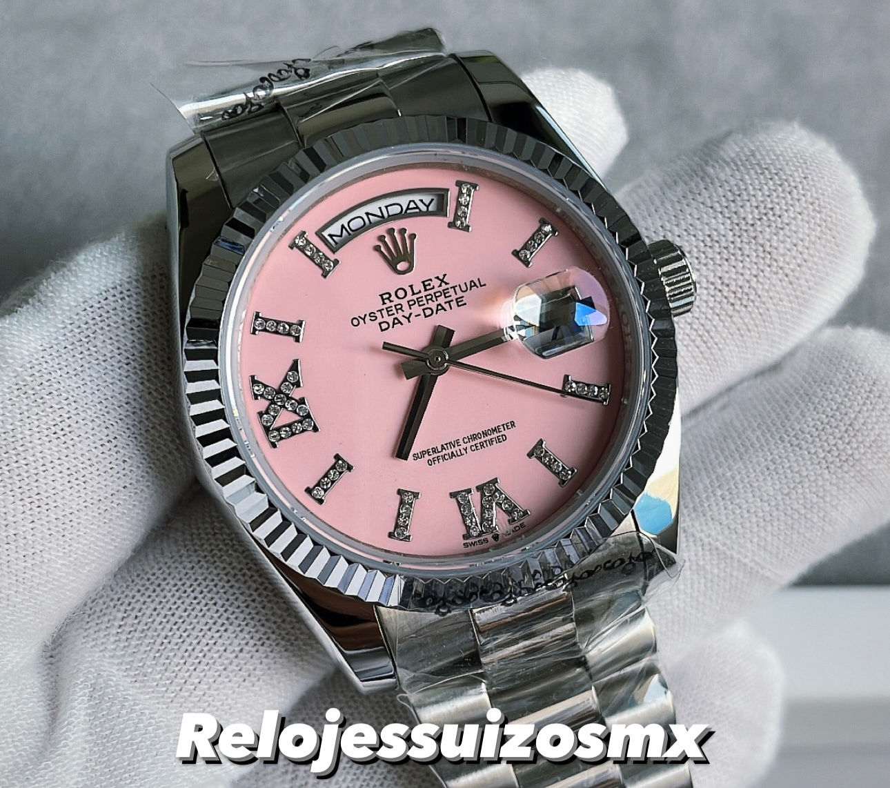 Rolex Day-Date 18k Rosa Automático 36mm