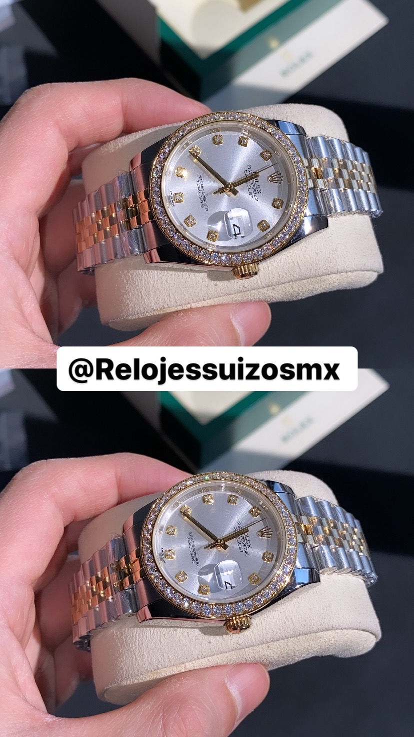 Miniatura: Rolex Datejust 36mm Steel & 18k Gold  - Diamond Set 