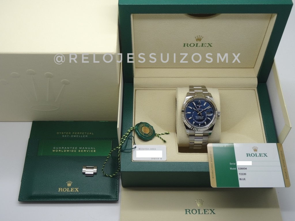 Rolex Sky Dweller Blue Acero 42mm Automátic Swiss 