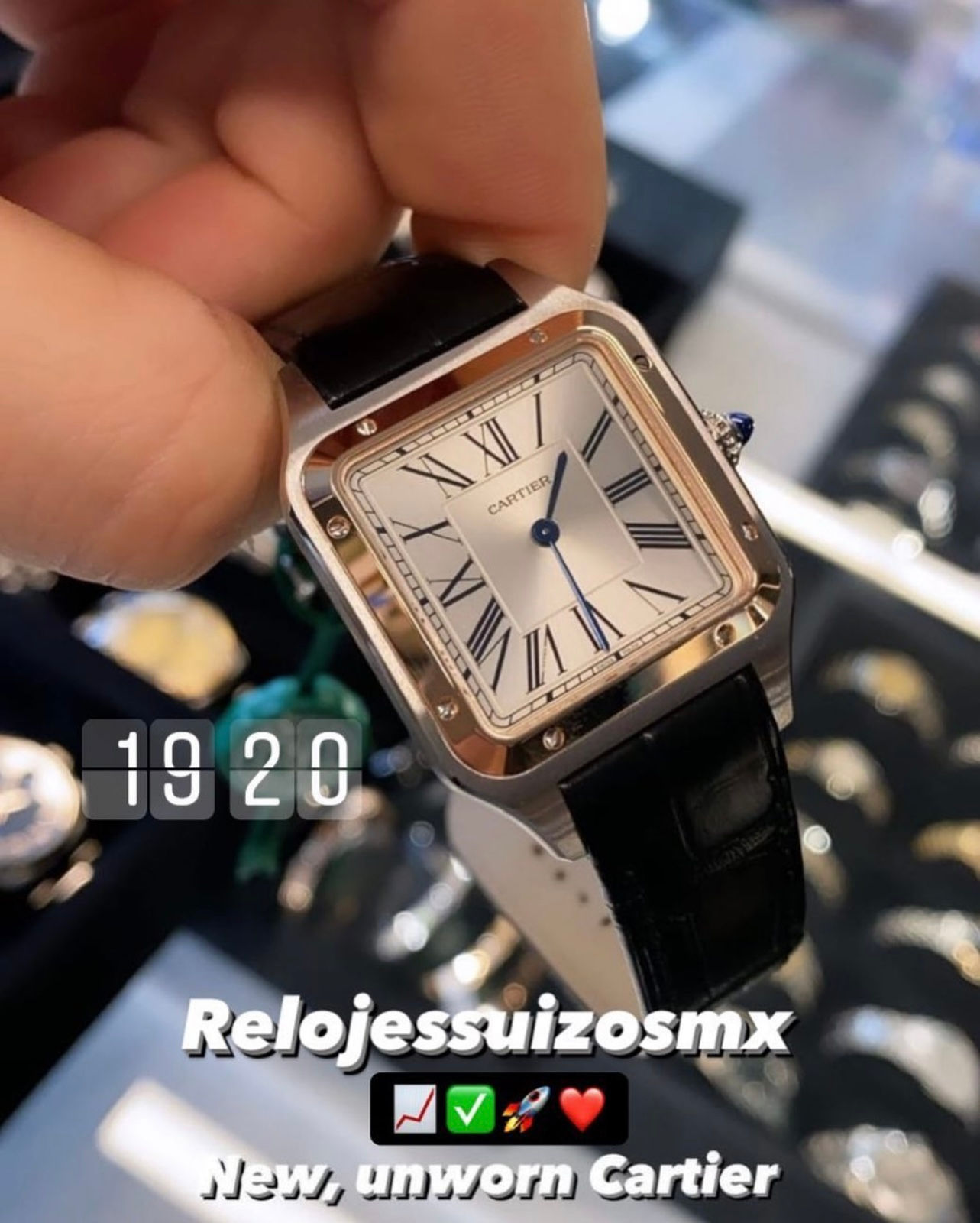 NEW Cartier Santos Dumont 31mm Quartz Oro 18k 