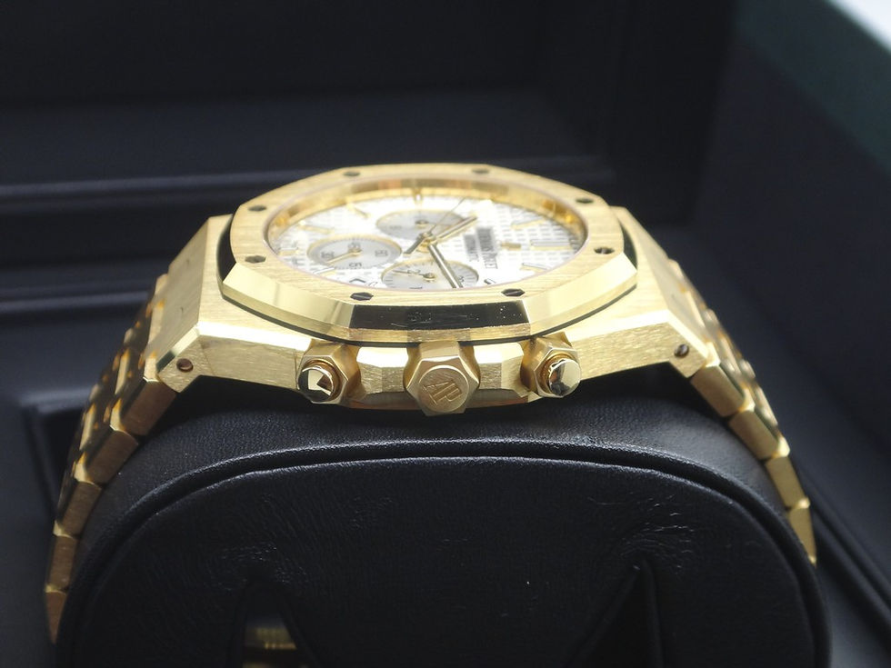 Miniatura: Audemars Piguet Gold 18K Chronograph Quartz Swiss 41mm 