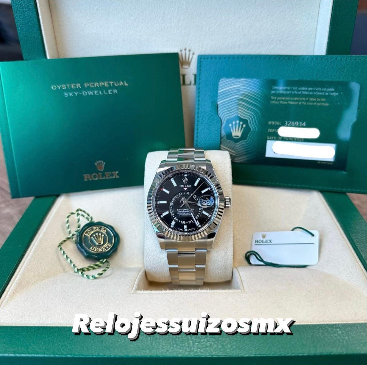 Rolex Sky-Dweller Black Dial 42mm Oyster Bracelet 