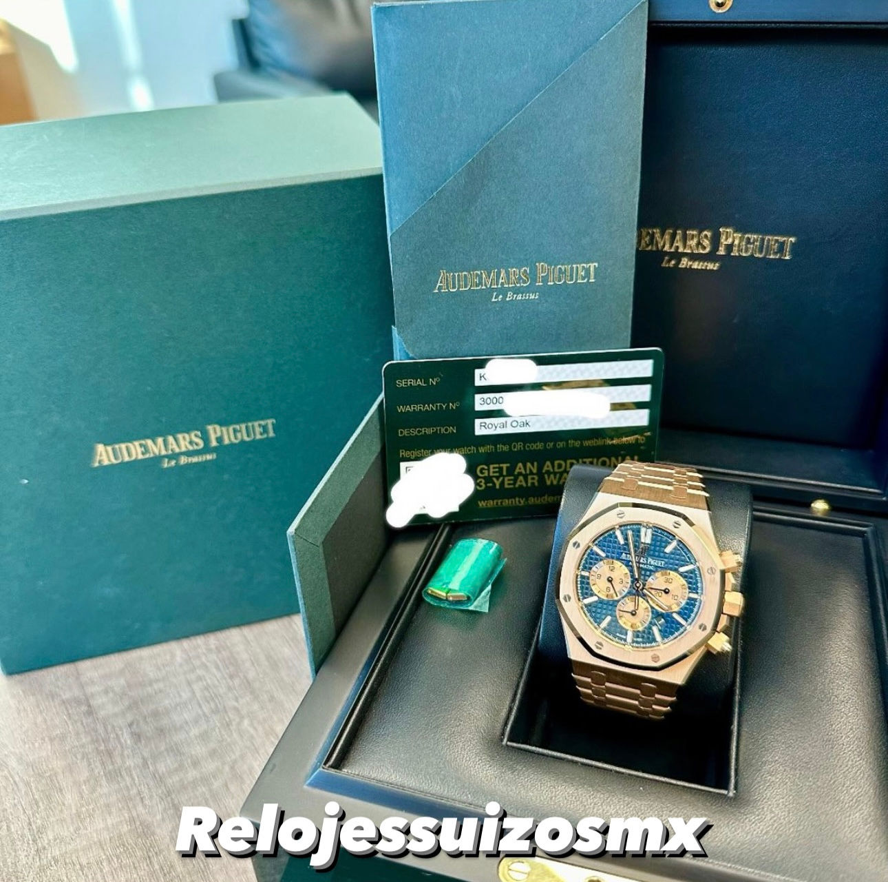 Audemars Piguet Blue Dial Automátic Swiss 41mm 